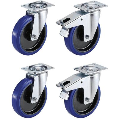 Proroll Elastikrollen-Set - 125x36mm, Schwerlast Proroll Elastikrollen-Set - 125x36mm, Schwerlast