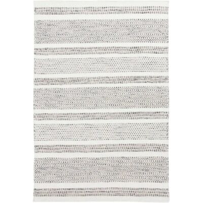THEKO Wollteppich - Handgewebt, 55x80cm, Grau - Wollbodenbelag THEKO Wollteppich - Handgewebt, 55x80cm, Grau - Wollbodenbelag