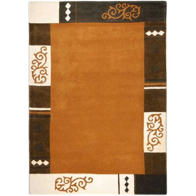 Theko Ambadi Wollteppich - Luxuriös, Braun, 60x90cm Theko Ambadi Wollteppich - Luxuriös, Braun, 60x90cm