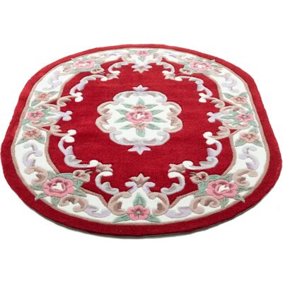 THEKO Ming Roter Vintage-Teppich - Orientalisches Muster 190x290cm THEKO Ming Roter Vintage-Teppich - Orientalisches Muster 190x290cm