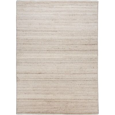THEKO Wollteppich - Royal Berber Uni - 60x90cm - Beige (Grau) - Strapazierfähig & Warm THEKO Wollteppich - Royal Berber Uni - 60x90cm - Beige (Grau) - Strapazierfähig & Warm