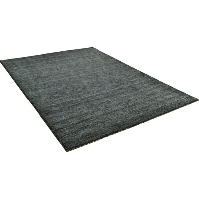 THEKO Haltu Uni Wollteppich - Handgewebt, 70x140cm, Grau THEKO Haltu Uni Wollteppich - Handgewebt, 70x140cm, Grau