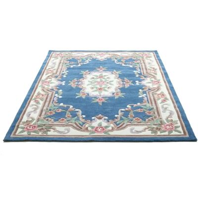 THEKO Ming Blau Teppich - 240x340cm, 14mm, Synthetische Fasern - Orientalischer Stil THEKO Ming Blau Teppich - 240x340cm, 14mm, Synthetische Fasern - Orientalischer Stil