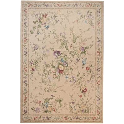 Tapis beige Flomi Sagrini de THEKO - Fleuri, Tissé à la machine, 160x230 cm - Publicité Tapis beige Flomi Sagrini de THEKO - Fleuri, Tissé à la machine, 160x230 cm - Publicité