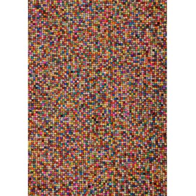 THEKO Woll-Mehrfarbiger Teppich - 120x2.2cm - Wohnbereich THEKO Woll-Mehrfarbiger Teppich - 120x2.2cm - Wohnbereich