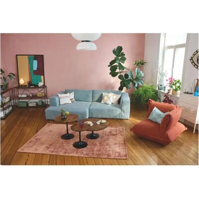 TOM TAILOR HOME Shine uni Teppich - Handgewebt, 140x200cm, Rosa, 8mm TOM TAILOR HOME Shine uni Teppich - Handgewebt, 140x200cm, Rosa, 8mm