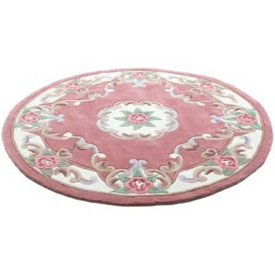 THEKO Ming Teppich - Ø 150cm, 14mm hoch, Rosa - Orientalisch THEKO Ming Teppich - Ø 150cm, 14mm hoch, Rosa - Orientalisch