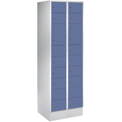 Wolf Kleinteil-Schrank - 20 Fächer - Blau RAL 5014 Wolf Kleinteil-Schrank - 20 Fächer - Blau RAL 5014