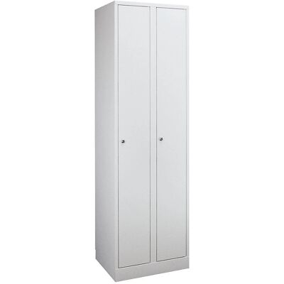 Armadio Wolf - 2 Scomparti - Grigio Chiaro Armadio Wolf - 2 Scomparti - Grigio Chiaro