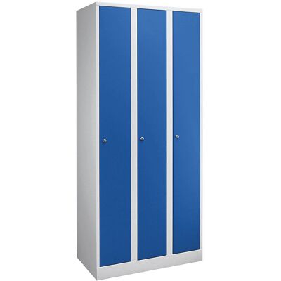 Wolf Armario guardarropa gris claro / azul genciana - Wardrobe Cabinet Wolf Armario guardarropa gris claro / azul genciana - Wardrobe Cabinet