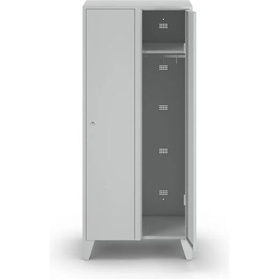 Armadio Wolf - 2 Scomparti, Acciaio, Grigio Chiaro RAL 7035 Armadio Wolf - 2 Scomparti, Acciaio, Grigio Chiaro RAL 7035