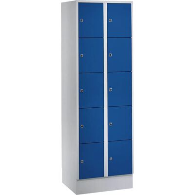 Wolf Modell MÜNCHEN Hellgrau / Blauer Genciana Schrank - 10 Fächer Wolf Modell MÜNCHEN Hellgrau / Blauer Genciana Schrank - 10 Fächer