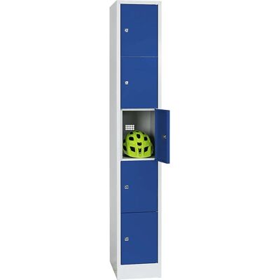 Wolf Stahl-Speicherschrank - 5 Fächer, Blau Genzian - Lagerregal Wolf Stahl-Speicherschrank - 5 Fächer, Blau Genzian - Lagerregal