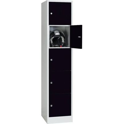 Wolf Stahlschrankschrank - 5 Fächer, abschließbar, Stahl - DRESDEN Serie Wolf Stahlschrankschrank - 5 Fächer, abschließbar, Stahl - DRESDEN Serie