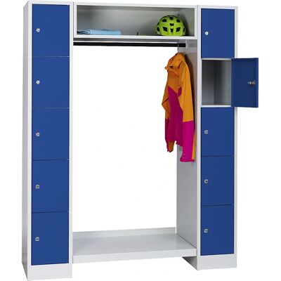 Wolf Kleiderschrank mit abschließbaren Fächern - 1470 mm breit Wolf Kleiderschrank mit abschließbaren Fächern - 1470 mm breit