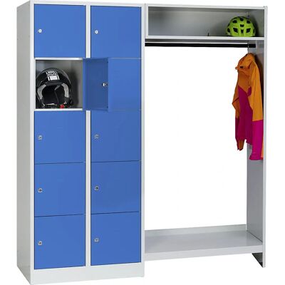 Sistema di armadi Wolf con scomparti con serratura - Azzurro chiaro Sistema di armadi Wolf con scomparti con serratura - Azzurro chiaro