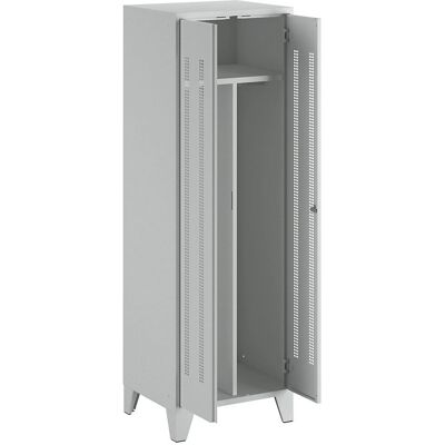 Taquilla de acero Wolf con puertas perforadas - Almacenamiento metálico Taquilla de acero Wolf con puertas perforadas - Almacenamiento metálico