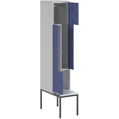 Wolf Z Schließfachschrank - Stahl, Blau Genciana, 2 Fächer Wolf Z Schließfachschrank - Stahl, Blau Genciana, 2 Fächer