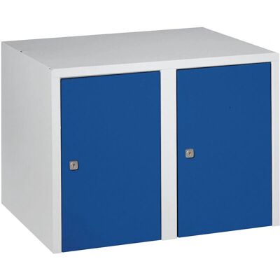 Wolf Modelo 445 x 600 x 500 mm - Gabinete de Pared, 2 Compartimentos, Enciánkék RAL 5010 Wolf Modelo 445 x 600 x 500 mm - Gabinete de Pared, 2 Compartimentos, Enciánkék RAL 5010