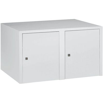 Wolf Armario de Pared - 2 Compartimentos, Gris Claro - Armario de Pared Wolf Armario de Pared - 2 Compartimentos, Gris Claro - Armario de Pared