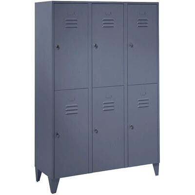 Armadio in acciaio Wolf con moduli di altezza media - Porte piene Armadio in acciaio Wolf con moduli di altezza media - Porte piene