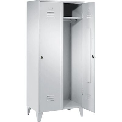Wolf Stahlschrank mit 2 Fächern - Garderobeschrank Wolf Stahlschrank mit 2 Fächern - Garderobeschrank
