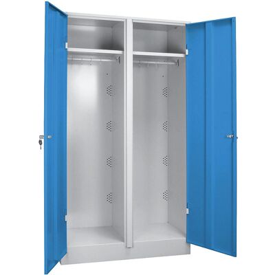 Armadio in acciaio Wolf - Azzurro chiaro & Grigio - 1000mm - Resistente e Sicuro Armadio in acciaio Wolf - Azzurro chiaro & Grigio - 1000mm - Resistente e Sicuro
