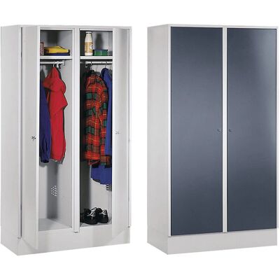 Armadio in acciaio Wolf - 600mm, 2 ante, grigio chiaro RAL 7035 Armadio in acciaio Wolf - 600mm, 2 ante, grigio chiaro RAL 7035