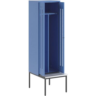 Armadio Wolf Modello BERLIN con panca - Acciaio, Azzurro chiaro Armadio Wolf Modello BERLIN con panca - Acciaio, Azzurro chiaro
