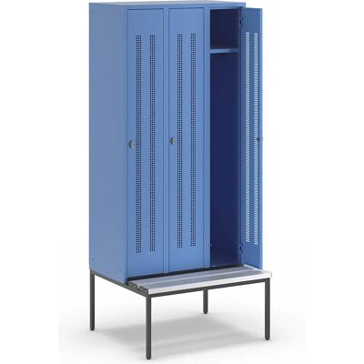 Armadio Azzurro Chiaro Wolf con 3 Scomparti - Armadio Armadio Azzurro Chiaro Wolf con 3 Scomparti - Armadio