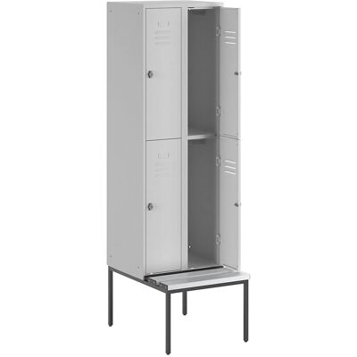 Wolf Armadio Berlin 2 con Panca - 4 Scomparti Wolf Armadio Berlin 2 con Panca - 4 Scomparti