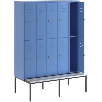 Armadio Wolf Modello BERLIN - Altezza media, 10 scomparti, blu chiaro Armadio Wolf Modello BERLIN - Altezza media, 10 scomparti, blu chiaro