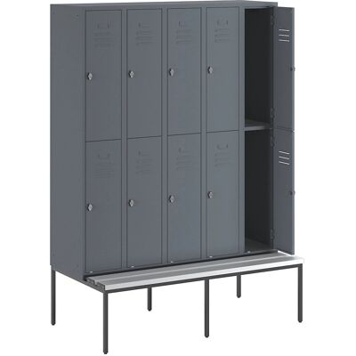 Armadio Wolf Berlino 2 - 10 scomparti, grigio-blu Armadio Wolf Berlino 2 - 10 scomparti, grigio-blu