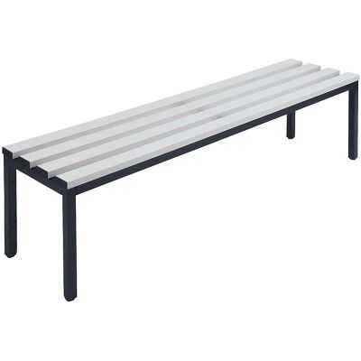 Panca in acciaio Wolf - Listelli in PVC - Grigio - 1500mm - Sedie Panca in acciaio Wolf - Listelli in PVC - Grigio - 1500mm - Sedie