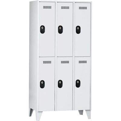 Armadio Wolf - Acciaio, Porte ventilate, Blocco di sicurezza Armadio Wolf - Acciaio, Porte ventilate, Blocco di sicurezza