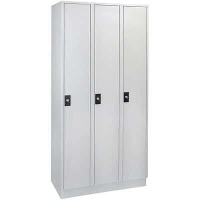 Wolf Armadio - 3 Compartimenti, Grigio Chiaro RAL 7035 Wolf Armadio - 3 Compartimenti, Grigio Chiaro RAL 7035