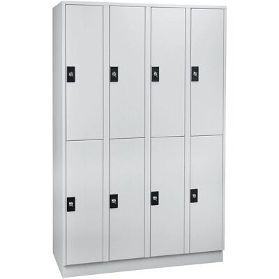 Wolf Armadio guardaroba grigio chiaro 8 scomparti - Armadio Wolf Armadio guardaroba grigio chiaro 8 scomparti - Armadio