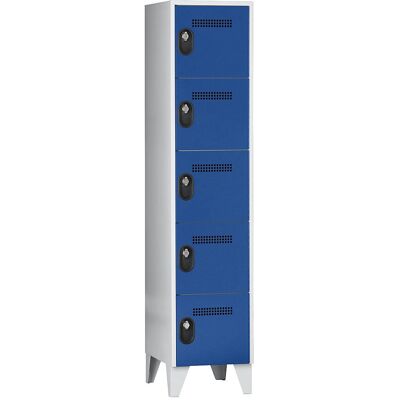 Armario Wolf con compartimentos - 1850 x 400 x 500 mm - Gris claro Armario Wolf con compartimentos - 1850 x 400 x 500 mm - Gris claro