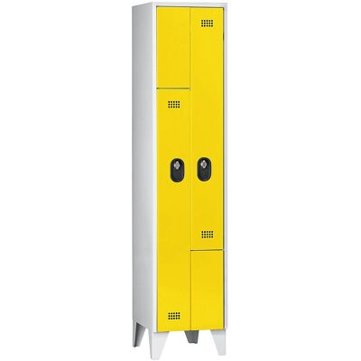 Wolf Gris Claro / Amarillo Zinc Z Armario - Armario de vestuario Wolf Gris Claro / Amarillo Zinc Z Armario - Armario de vestuario