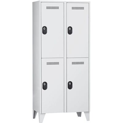 Wolf Graues Stahlschrank - 1850x600/800mm, 4 Fächer Wolf Graues Stahlschrank - 1850x600/800mm, 4 Fächer