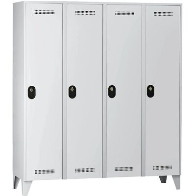 Armadio guardaroba Wolf - Grigio chiaro - 1700mm altezza Armadio guardaroba Wolf - Grigio chiaro - 1700mm altezza