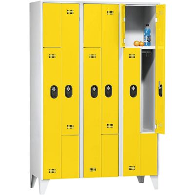 Armadio Z Wolf - mensola 820mm - grigio chiaro / giallo zinco - armadio Armadio Z Wolf - mensola 820mm - grigio chiaro / giallo zinco - armadio
