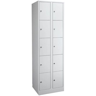 Wolf Stahlschrank mit Schloss - 10 Fächer Wolf Stahlschrank mit Schloss - 10 Fächer
