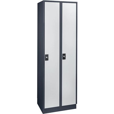 Wolf Armadio - 2 Scomparti, Acciaio, Grigio Chiaro Wolf Armadio - 2 Scomparti, Acciaio, Grigio Chiaro