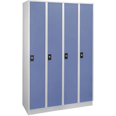 Wolf Modell Stuttgart Garderobenschrank - 4 Fächer Stahl Wolf Modell Stuttgart Garderobenschrank - 4 Fächer Stahl