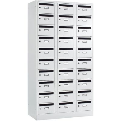 Armadio per distribuzione posta Wolf - 30 scomparti con chiusura Armadio per distribuzione posta Wolf - 30 scomparti con chiusura