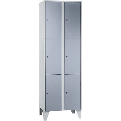 Wolf Stahl abschließbarer Schrank - 6 Fächer, 600 mm breit Wolf Stahl abschließbarer Schrank - 6 Fächer, 600 mm breit