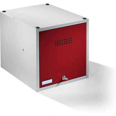 Compartimento di stoccaggio Wolf con chiusura - Rosso - 400x400x500mm Compartimento di stoccaggio Wolf con chiusura - Rosso - 400x400x500mm
