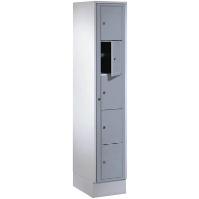 Wolf Wäsche Schrank - 5 Fächer - Hellgrau / Silbergrau Wolf Wäsche Schrank - 5 Fächer - Hellgrau / Silbergrau