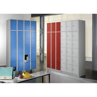 Armario Superior Wolf - 3 Compartimentos, Gris Claro, Puerta de chapa lisa Armario Superior Wolf - 3 Compartimentos, Gris Claro, Puerta de chapa lisa